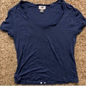 Old navy blue v-neck relaxed fit tee